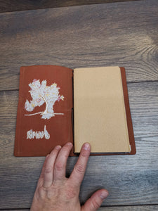 Notizbuch A5 aus Leder, Tagebuch aus Leder, Tagebuch mit Namen, Geburtstagsgeschenk personalisiert, Weihnachtsgeschenk individuell mit Namen