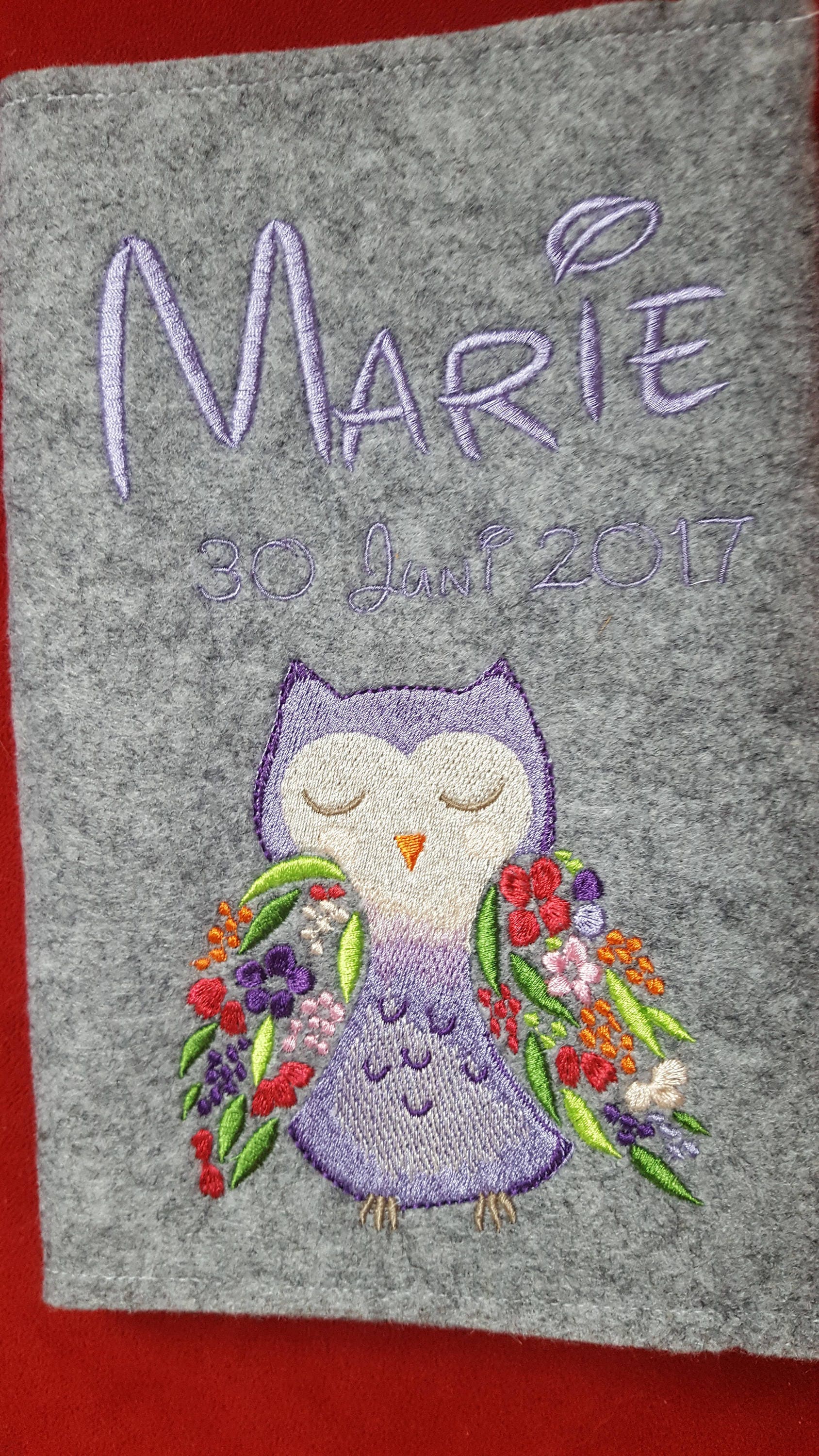 UHefthülle aus Filz, Uheft und Impfpass Hülle, Uhefthülle Filz Fuchs, Uhefthülle Filz Löwe, Uhefthülle Junge Mädchen, Uhefthülle mit Namen