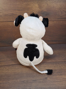 Personalisierbares Kuh Stofftier mit Namensstickerei – Individuelles Kuscheltier als besonderes Geschenk zur Taufe, Geburtstag, Jahrestag