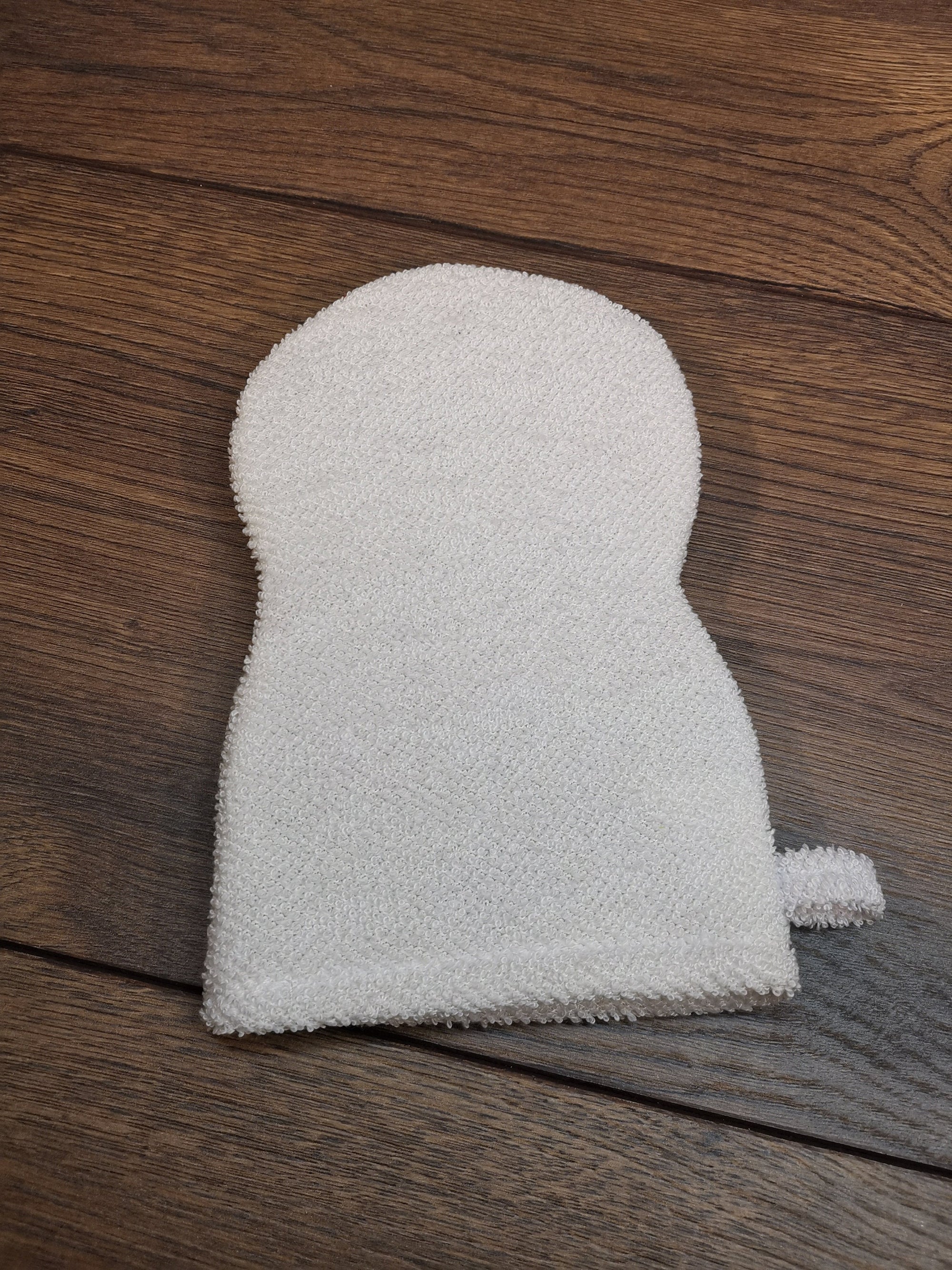 Kinder Waschhandschuh Schneemann mit Namen, individuell bestickt, Badehandschuh, Waschlappen personalisiert mit einem kleinen Badezusatz