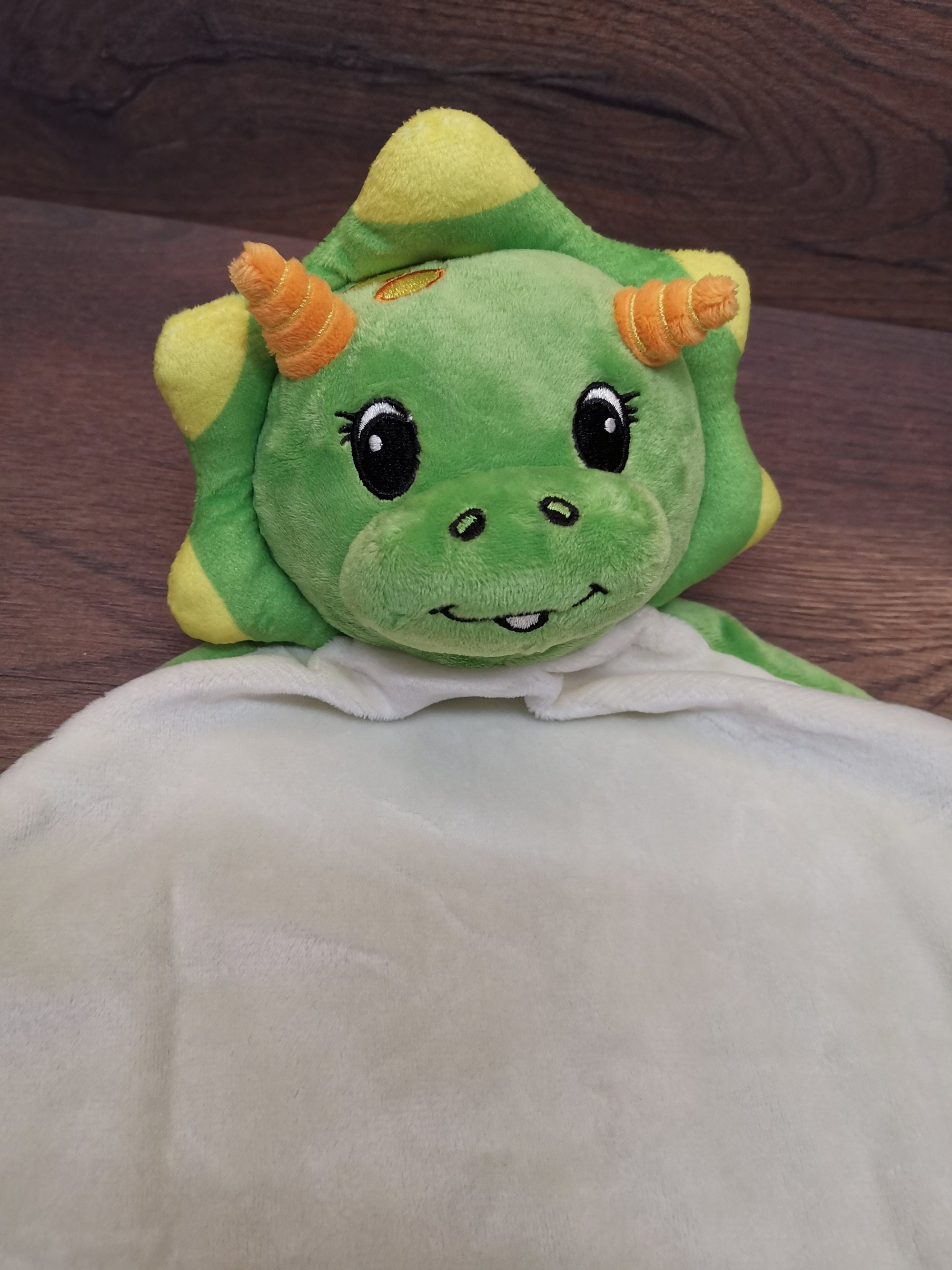 Schnuffeltuch Dino mit Namen, Schnuffeltuch personalisiert, Schnuffeltuch Baby, Schnuffeltuch Jungen, Schnuffeltuch Mädchen