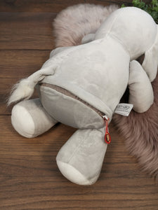 Personalisierbarer Elefant Stofftier in Grau mit Namensstickerei – Kuscheltier Geschenk zur Taufe, Geburtstag, Weihnachten, Jahrestag