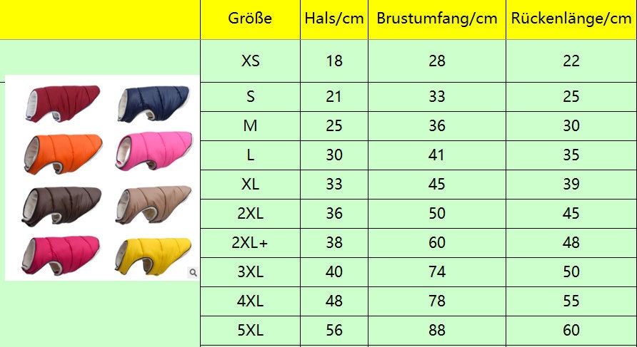 Hundemantel mit Fleece in gelb, Hundemantel mit Namen, Hundemantel wasserabweisend, Hundemantel für kleine Hunde, Hunde Wintermantel