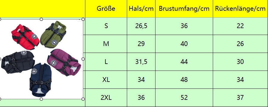 Weicher Hundemantel mit Bauschutz und Leinenhalter in Grün