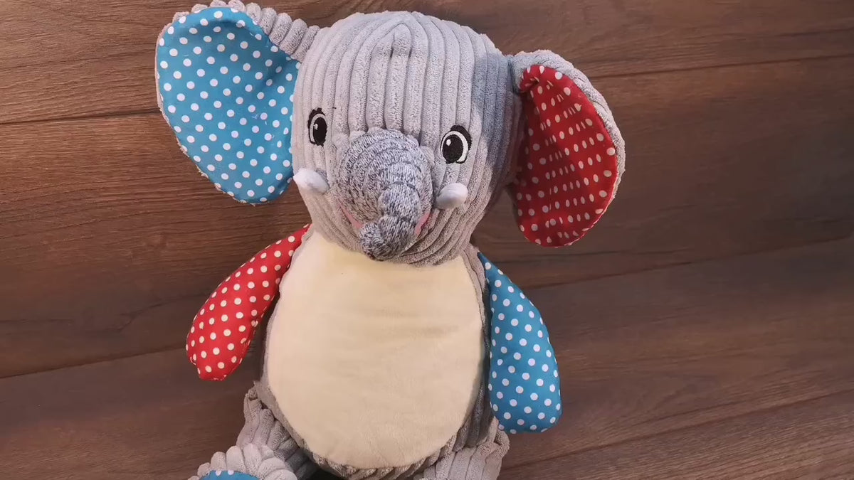 Stofftier Elch/Rentier mit Namen und Geburtsdatum bestickt, Plüschtier mit Namen, Personalisiertes Stofftier, Stofftier personalisierbar