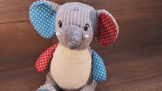 Stofftier Elch/Rentier mit Namen und Geburtsdatum bestickt, Plüschtier mit Namen, Personalisiertes Stofftier, Stofftier personalisierbar