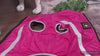 Wasserabweisender Hundemantel mit Fleece und Reißverschluss in Pink - Ideal für Hunde mit langem Rücken und mit Bauchschutz