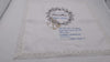Taufdecke Tauftuch individuell gestaltbar, Baumwolltuch mit Spitze bestickt, Kerzentuch Kommunion, Konfirmation, ca. 50 x 50 cm