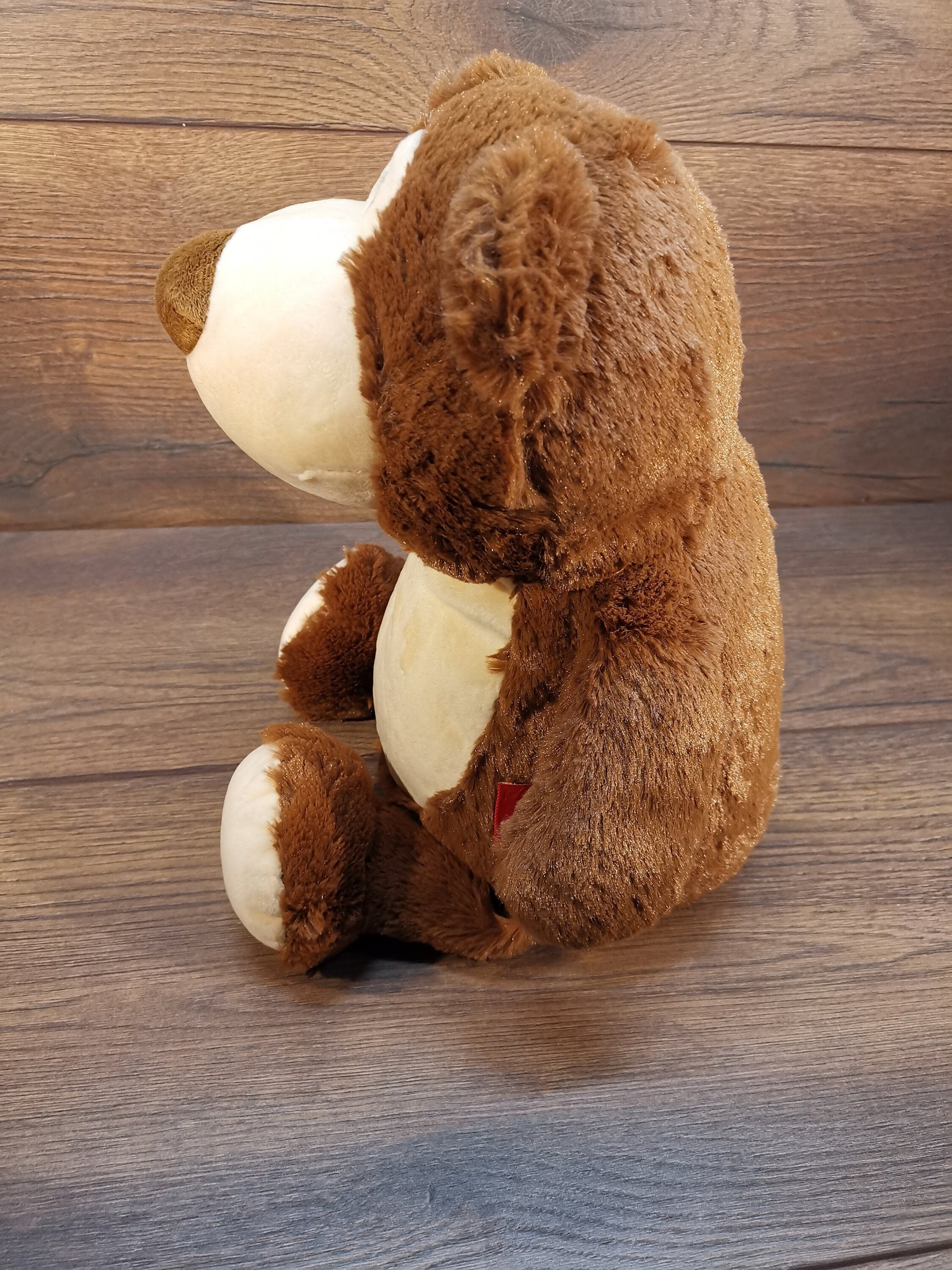 Stofftier Teddy / Bär mit Namen und Geburtsdatum bestickt, Plüschtier mit Namen, Personalisiertes Stofftier, Stofftier personalisierbar
