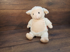Stofftier Schaf mit Namen und Geburtsdatum bestickt, Plüschtier mit Namen, Personalisiertes Stofftier, Stofftier personalisierbar
