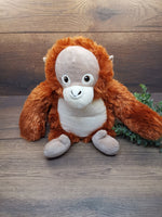Stofftier Affe mit Namen und Geburtsdatum bestickt, Plüschtier mit Namen, Personalisiertes Stofftier, Stofftier personalisierbar